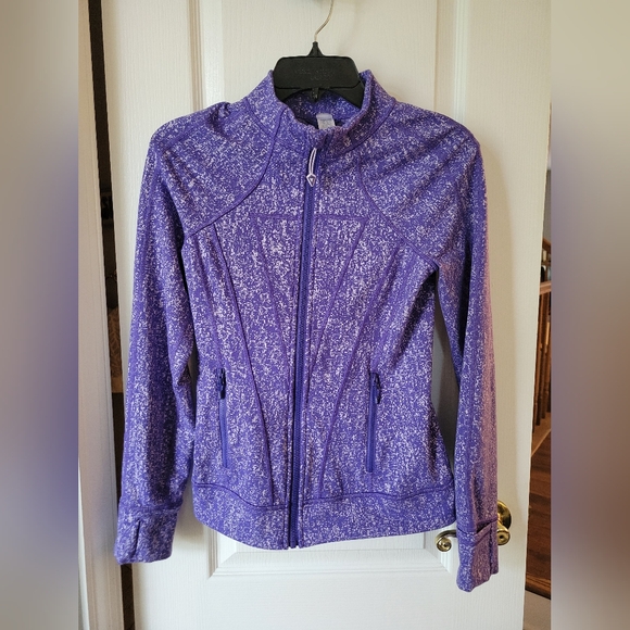 Ivivva by Lululemon Perfect Your Practice Jacket Purple and Gray Large (14) - Picture 1 of 8